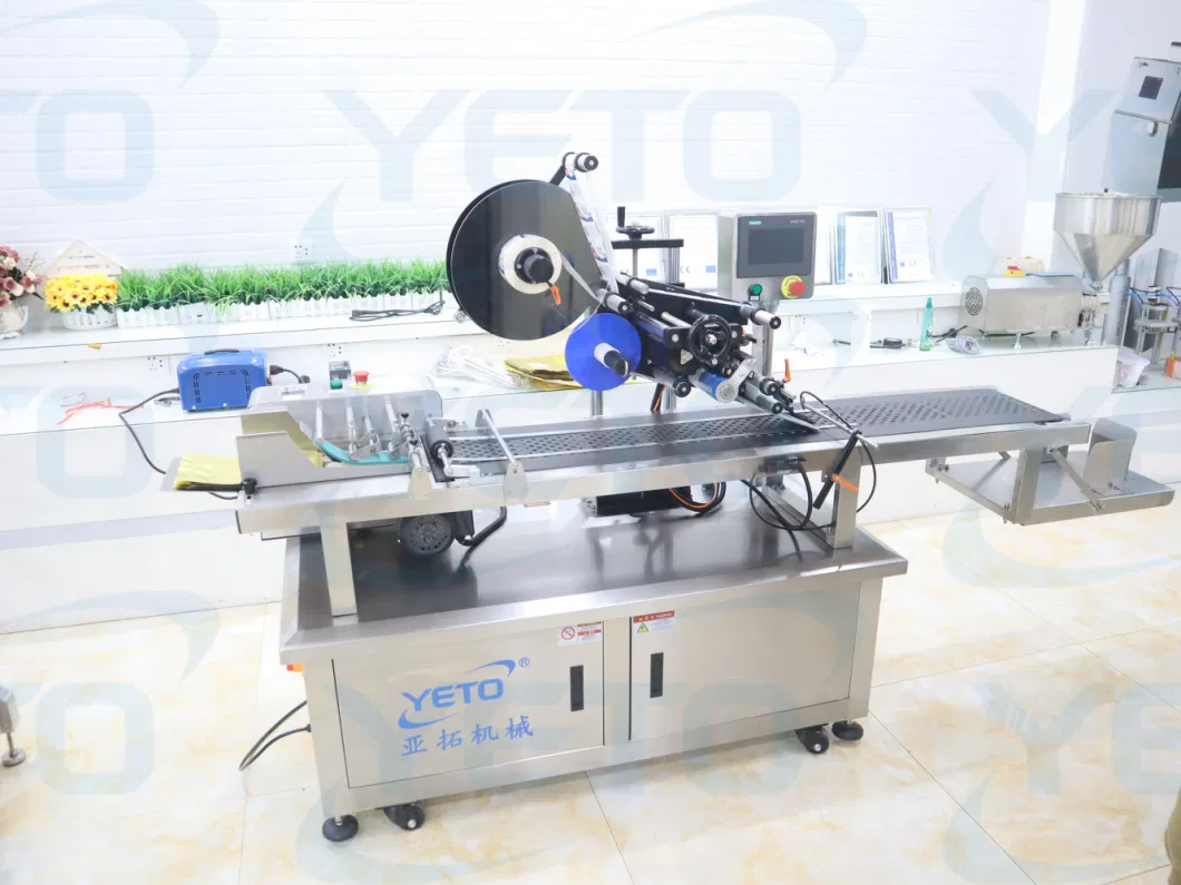 Automatic Paging Labeling Machine for Hang Tag Paper Bag Card Top Surface Sticker Labeller