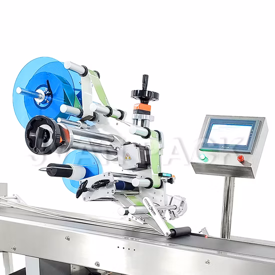 Máquina etiquetadora de etiquetas adhesivas de codificación y paginación de alimentación inteligente automática